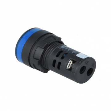 Controlelampje - LED indicator - 230V - 22mm - Blauw