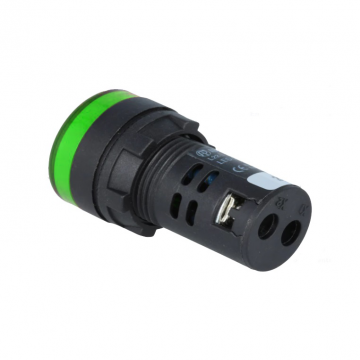 Controlelampje - LED indicator - 230V - 22mm - Groen