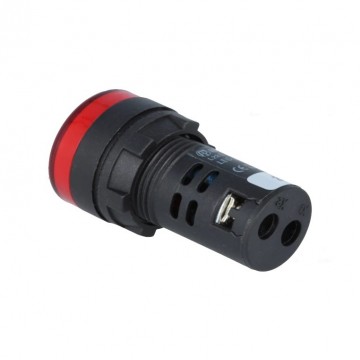 Controlelampje - LED indicator - 24V - 22mm - Rood
