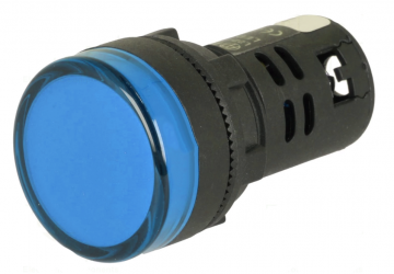Controlelampje - LED indicator - 230V - 22mm - Blauw
