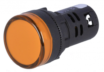 Controlelampje - LED indicator - 24V - 22mm - Geel