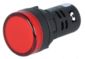 Controlelampje - LED indicator - 24V - 22mm - Rood