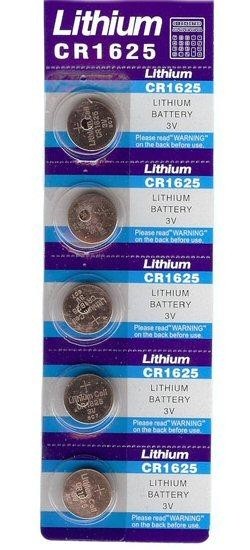 Lithium knoopcel CR1625 (5 stuks)
