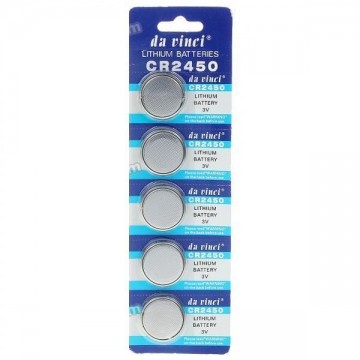 Lithium knoopcel CR2450 (5 stuks)