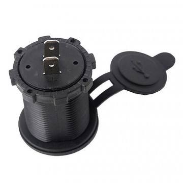 Inbouw USB auto lader - 2 poort - waterdicht