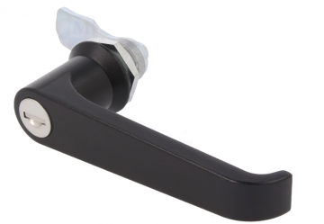 Deurkruk met slot - 21mm - Gelijke sleutels - Zwart