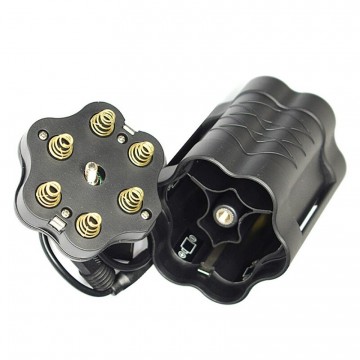 12V Batterij pack - Powerbank - 6x 18650 - USB en DC plug