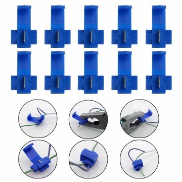 Draad Connectors Aftakklem Blauw 10 stuks