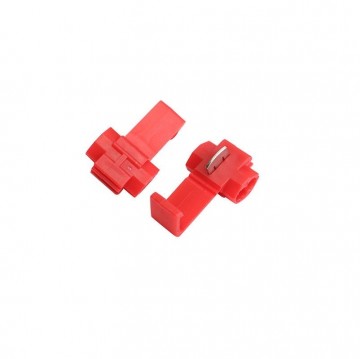 Kabelschoen aftakklem - 5 stuks - Rood - 0.5 tot 1.0 mm2