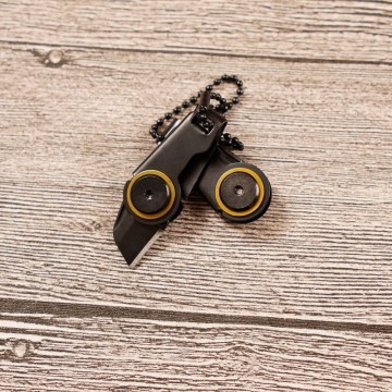 Mini stanleymes sleutelhanger - Zwart