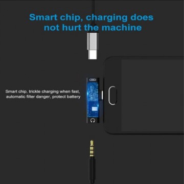 USB-C Duo adapter - naar mini jack + USB-C4