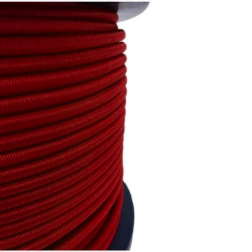 4mm Elastisch Touw - Bordeaux rood - 100 meter op rol