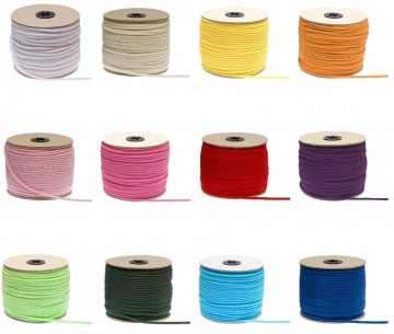 3mm Elastisch Touw - Blauw - 50 meter op rol