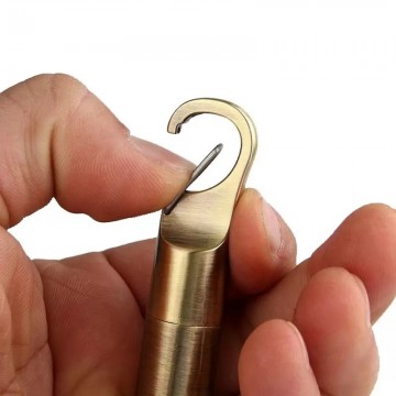 Karabijn aansteker - Hervulbaar - Zilver