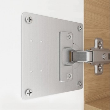 Scharnier reparatie plaat - 90 x 90mm - 4 stuks