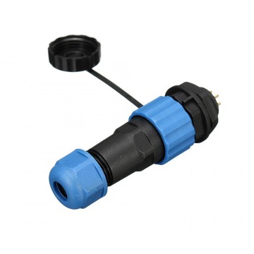 Male + socket - Waterdichte kabelverbinder - 5 aderig - IP68