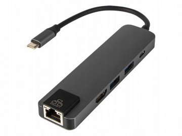 USB-C naar 4K HDMI adapter - 2x USB 3.0 + LAN