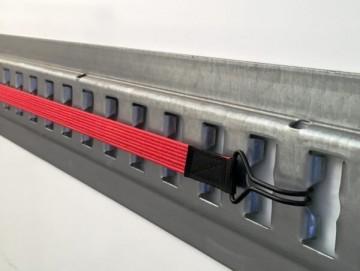 Snelbinder met haken - Plat elastiek - 80cm - Blauw