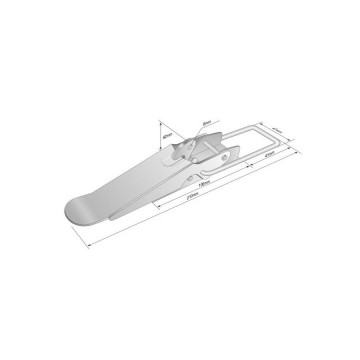 Spanslot voor aanhanger - 210 x 42mm