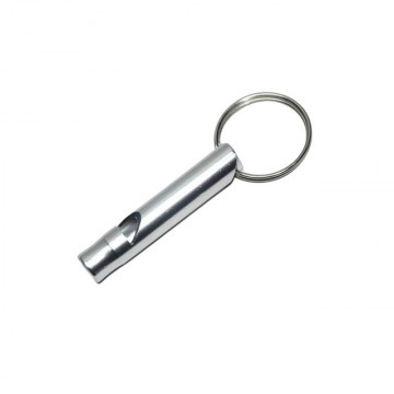 Sleutelhanger met fluitje - Zilver