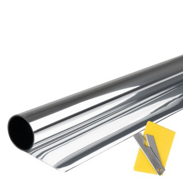 Auto raamfolie - Zelfklevend - 15% - 300 x 50cm - Zilver