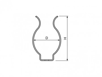 Gereedschapsklem - 32mm - Gegalvaniseerd - Per stuk