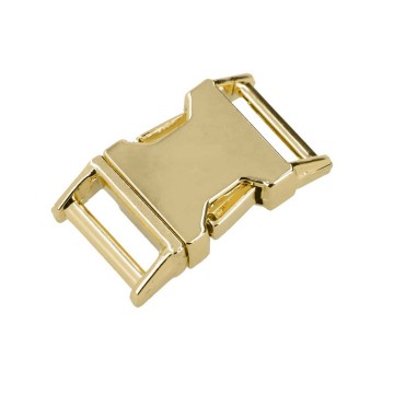 Paracord metalen buckle / sluiting - goud breed