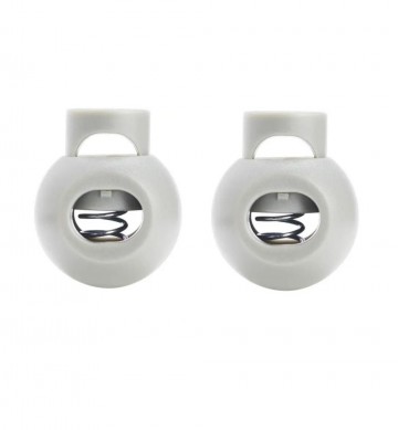 Bevestigingsclip met veer - Enkel gat - 16mm bol - Grijs