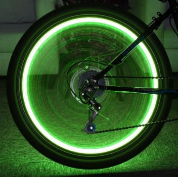 LED fietswiel verlichting - 20 LED - Groen