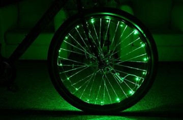 LED fietswiel verlichting - 20 LED - Groen 2