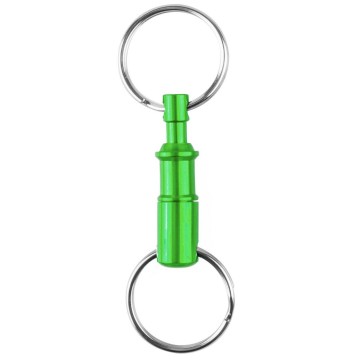 Sleutelring GROEN deelbare sleutelhanger - Aluminium