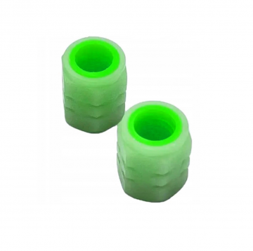Ventieldopjes - Glow in the dark - Groen