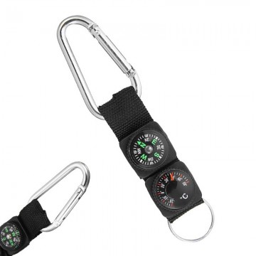 3 in 1 sleutelhanger - outdoor karabijn