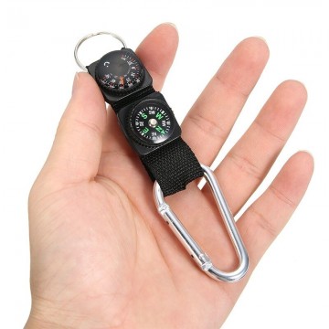 3 in 1 sleutelhanger - outdoor karabijn