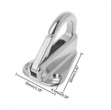Metalen bevestigings haak - veersluiting - gegalvaniseerd