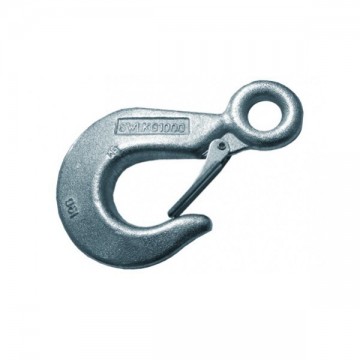 Lasthaak met klep - Hijsoog - 1600kg - DIN 689 - 190mm