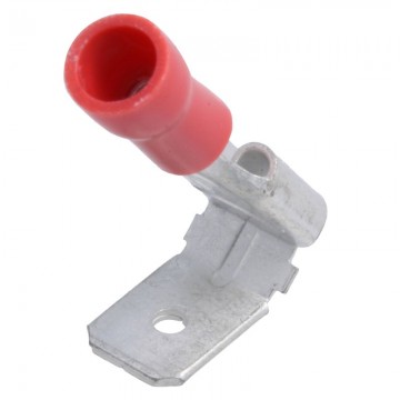 Kabelschoen Vlakstekker 100 stuks - Rood - Insteekbreedte 0.5 tot 1.5 mm Insteekdikte 0.8 mm