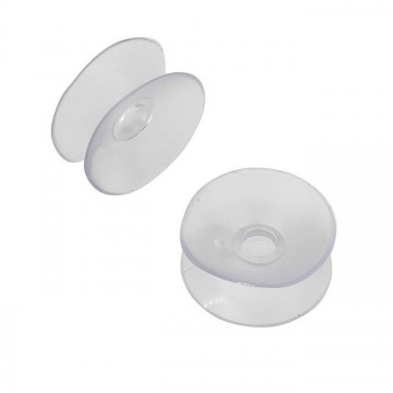 Dubbele zuignap - 31mm - Transparant