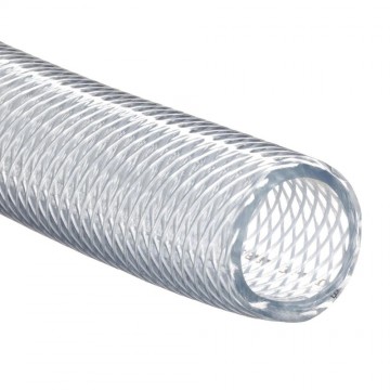 Gewapende persluchtslang - 10mm - 10 tot 40 bar - Transparant - Per meter