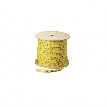 Touw op rol - 14mm - 110 meter - Geel/blauw