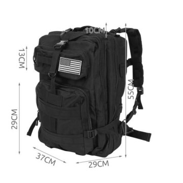 Survival rugzak - XL - MOLLE systeem - Zwart
