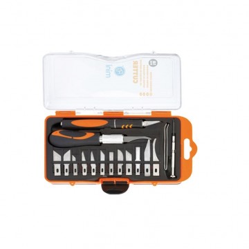 Scalpel messen set - 18 delig