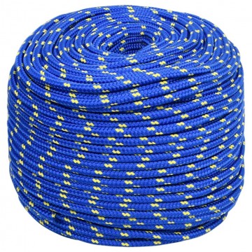 Touw op rol - 6mm - 300 meter - Blauw/geel
