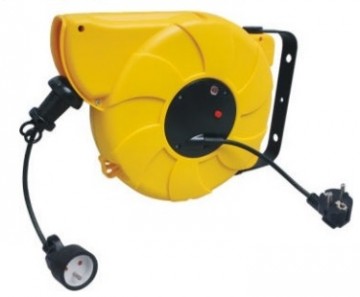 Wand kabel haspel - 13 meter - automatisch systeem - 16A - 3x 1,5mm²