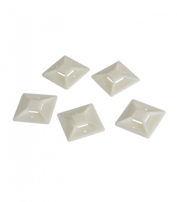 Tie-Wrap Kabelbinderhouder 28x28 mm 100 Stuks Zelfklevend Wit