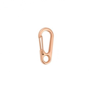 Mini karabijnhaak met oog - 30mm - Rose gold