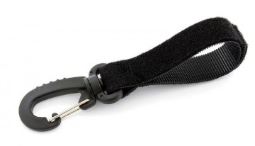 Kunststof karabijnhaak met klittenband - 12CM