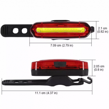 Fietslamp Wit - oplaadbaar - Extra helder