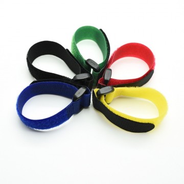 Kabelbinder met klittenband - 15cm - Geel