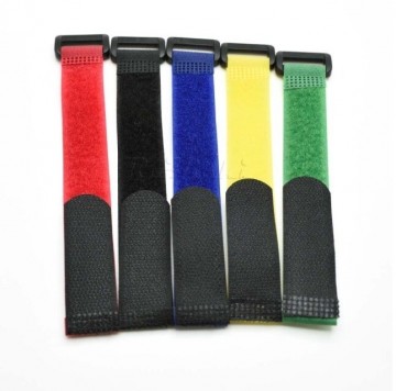 Kabelbinder met klittenband - 15cm - Groen